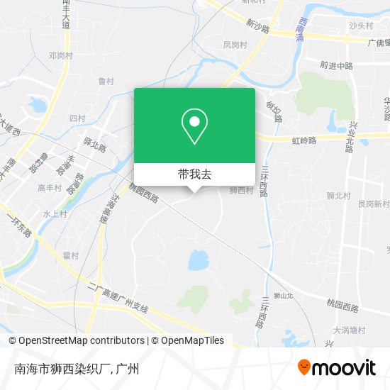 南海市狮西染织厂地图