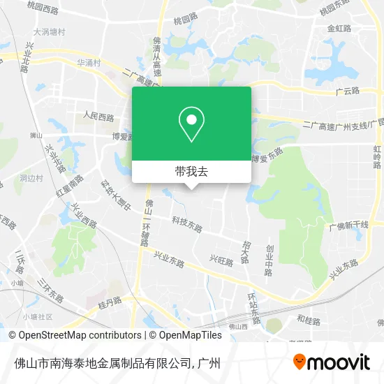 佛山市南海泰地金属制品有限公司地图