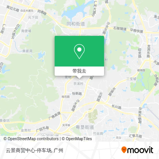 云景商贸中心-停车场地图