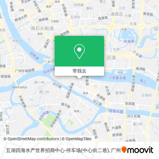 五湖四海水产世界招商中心-停车场(中心街二巷)地图