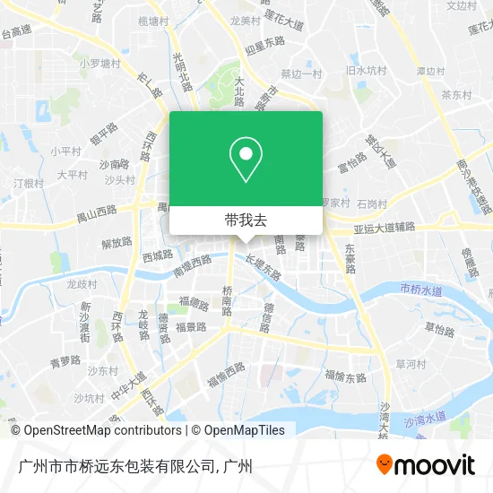 广州市市桥远东包装有限公司地图
