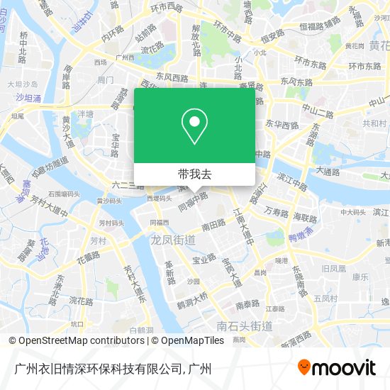 广州衣旧情深环保科技有限公司地图