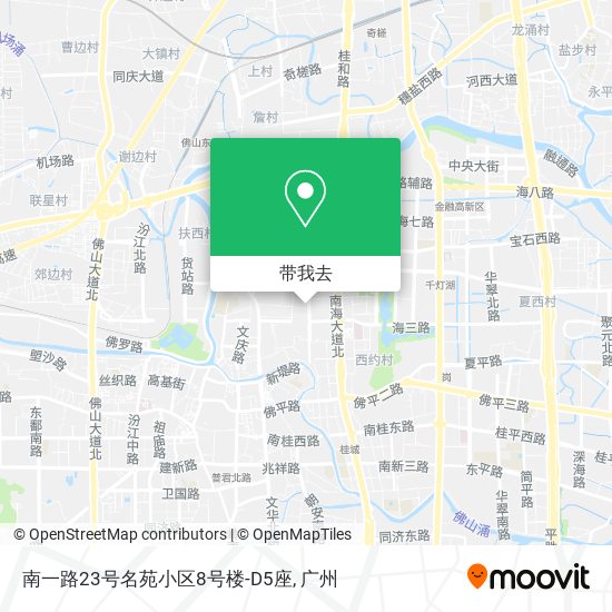 南一路23号名苑小区8号楼-D5座地图