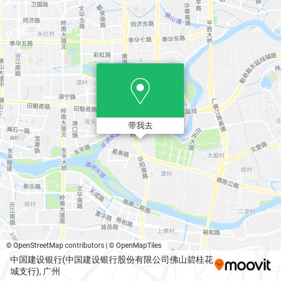 中国建设银行(中国建设银行股份有限公司佛山碧桂花城支行)地图