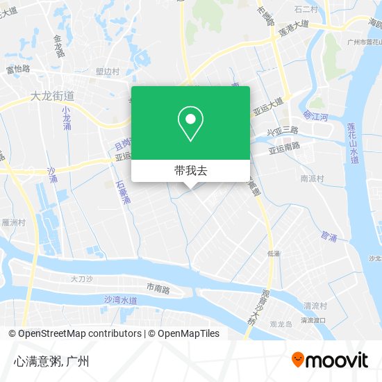 心满意粥地图