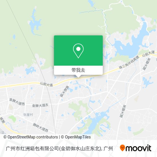 广州市红洲箱包有限公司(金碧御水山庄东北)地图