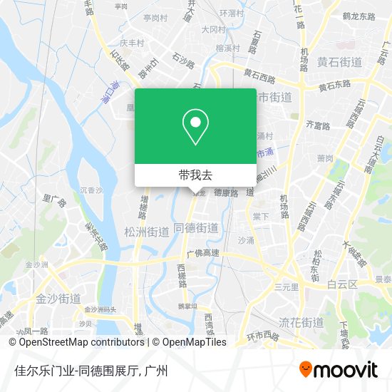 佳尔乐门业-同德围展厅地图