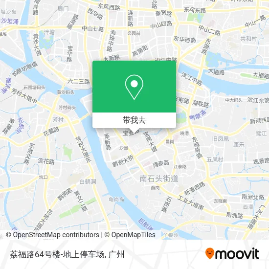 荔福路64号楼-地上停车场地图