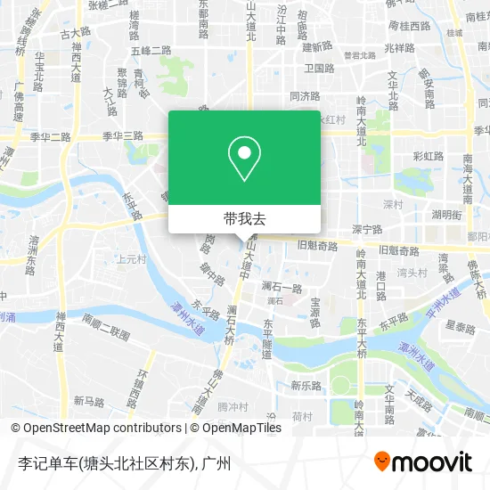 李记单车(塘头北社区村东)地图
