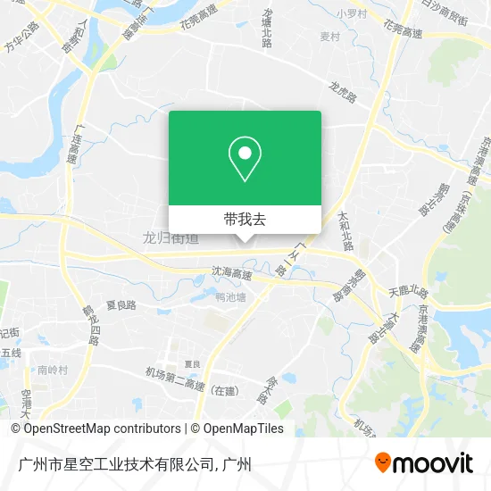广州市星空工业技术有限公司地图