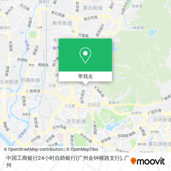 中国工商银行24小时自助银行(广州金钟横路支行)地图