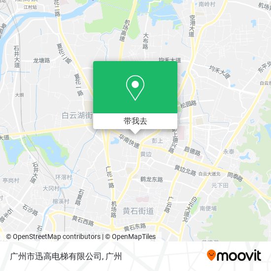 广州市迅高电梯有限公司地图
