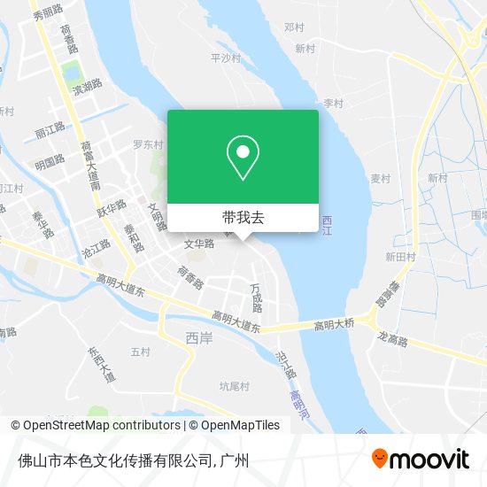 佛山市本色文化传播有限公司地图