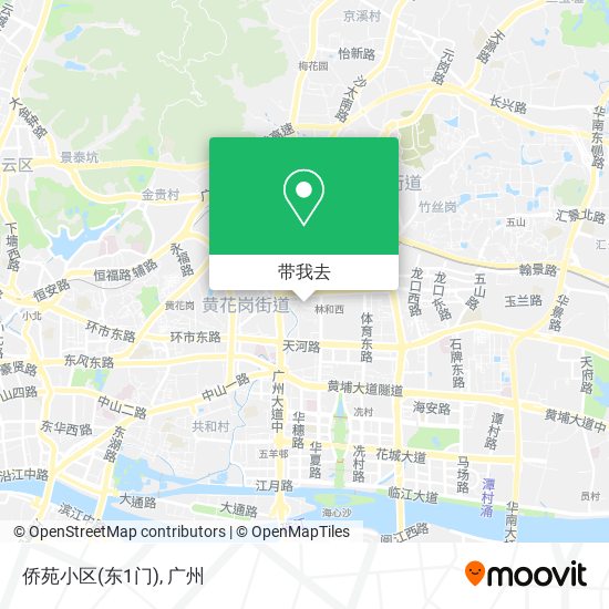 侨苑小区(东1门)地图