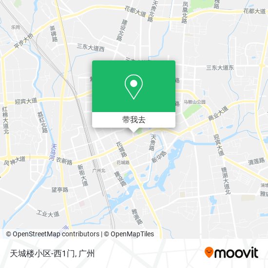 天城楼小区-西1门地图