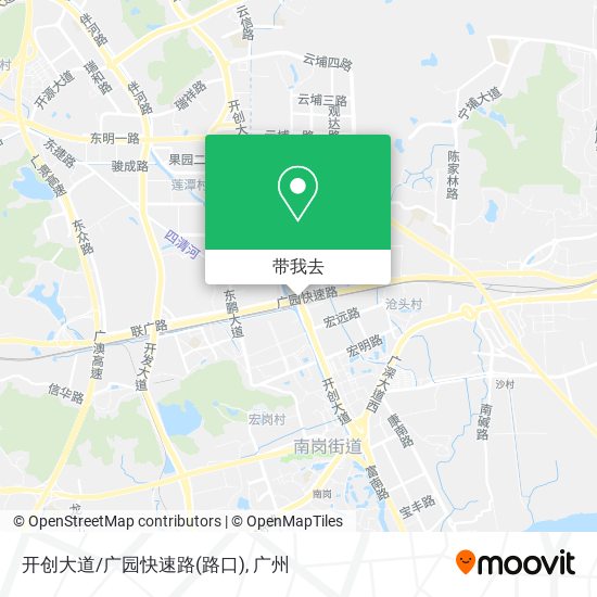 开创大道/广园快速路(路口)地图