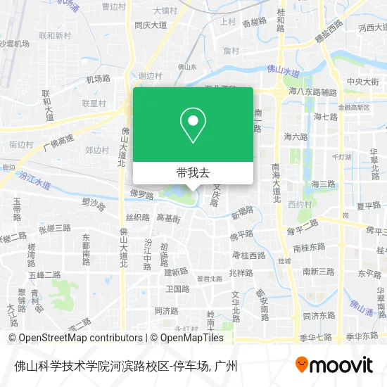 佛山科学技术学院河滨路校区-停车场地图