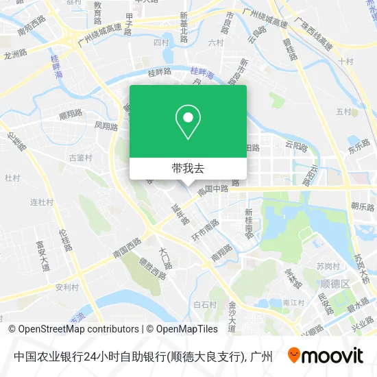 中国农业银行24小时自助银行(顺德大良支行)地图