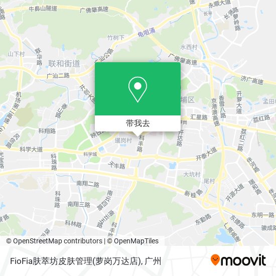 FioFia肤萃坊皮肤管理(萝岗万达店)地图