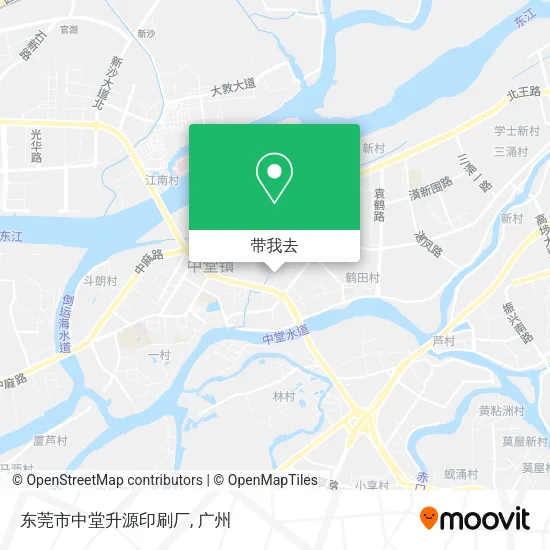 东莞市中堂升源印刷厂地图