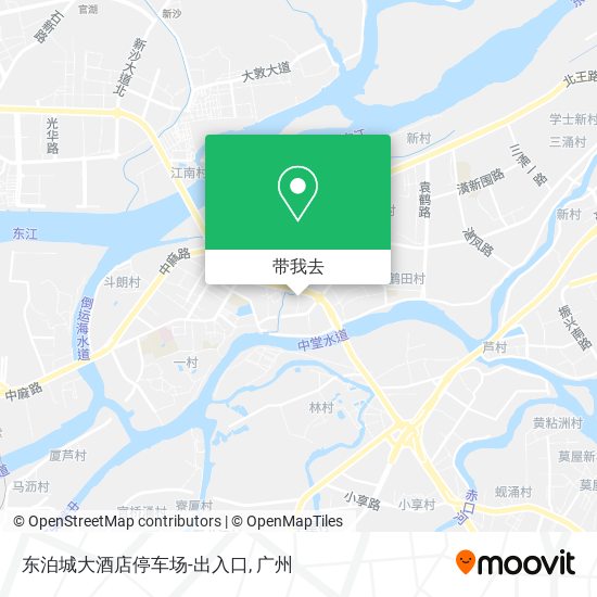 东泊城大酒店停车场-出入口地图