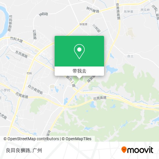 良田良狮路地图
