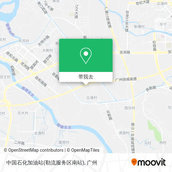 中国石化加油站(勒流服务区南站)地图