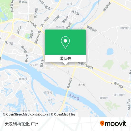 天发钢构瓦业地图