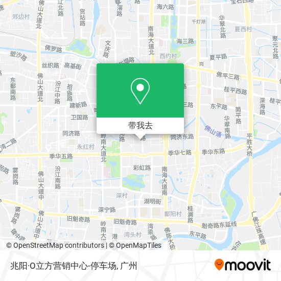 兆阳·O立方营销中心-停车场地图