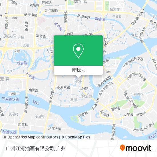 广州江河油画有限公司地图