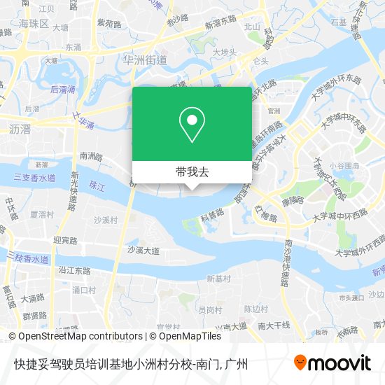 快捷妥驾驶员培训基地小洲村分校-南门地图