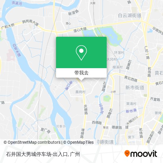 石井国大男城停车场-出入口地图