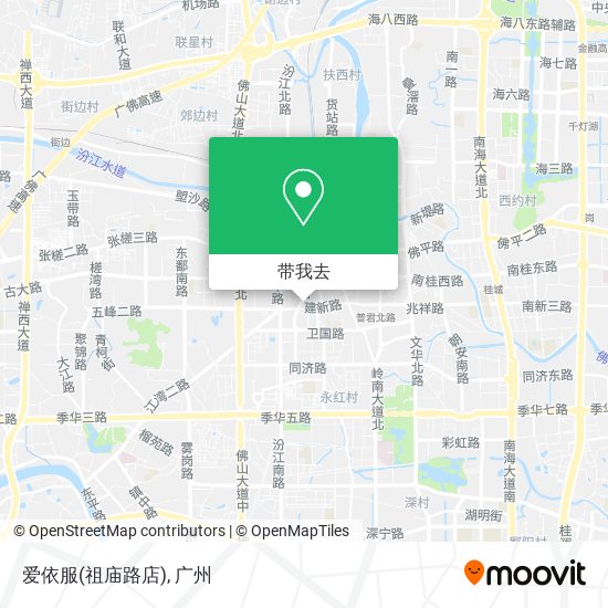 爱依服(祖庙路店)地图