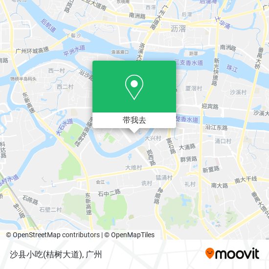 沙县小吃(桔树大道)地图