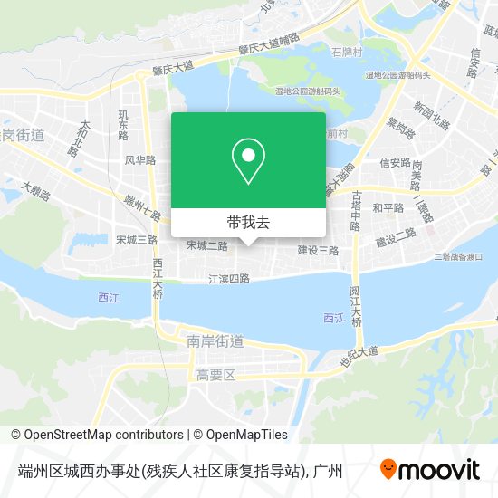 端州区城西办事处(残疾人社区康复指导站)地图