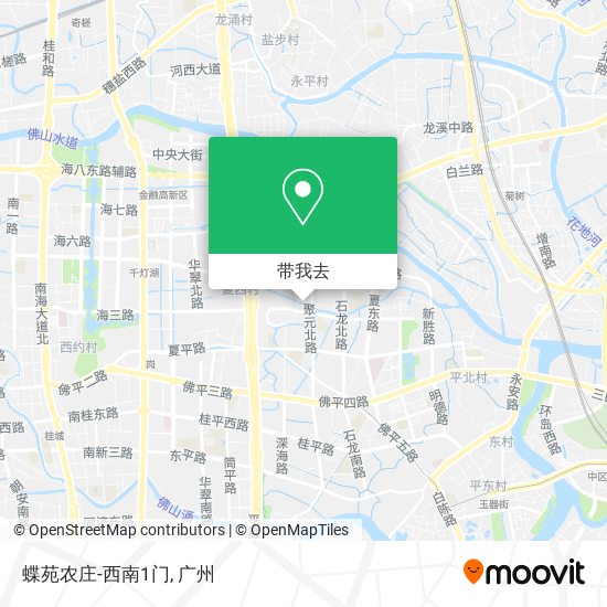 蝶苑农庄-西南1门地图