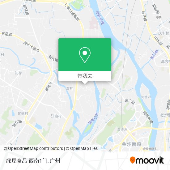 绿屋食品-西南1门地图