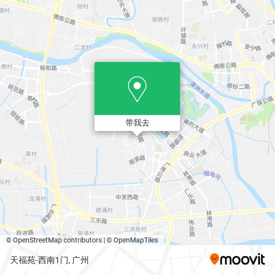 天福苑-西南1门地图