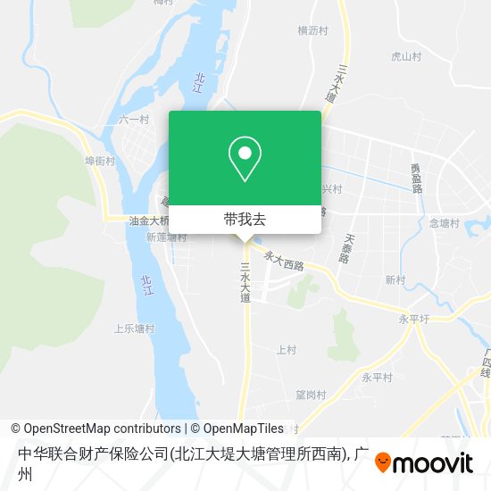 中华联合财产保险公司(北江大堤大塘管理所西南)地图