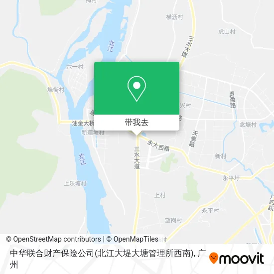 中华联合财产保险公司(北江大堤大塘管理所西南)地图