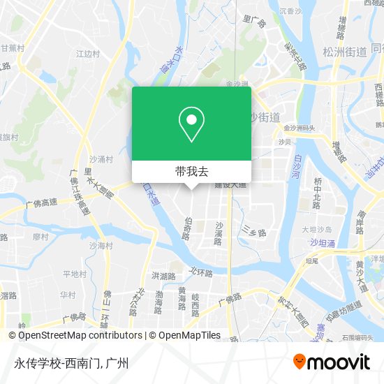 永传学校-西南门地图