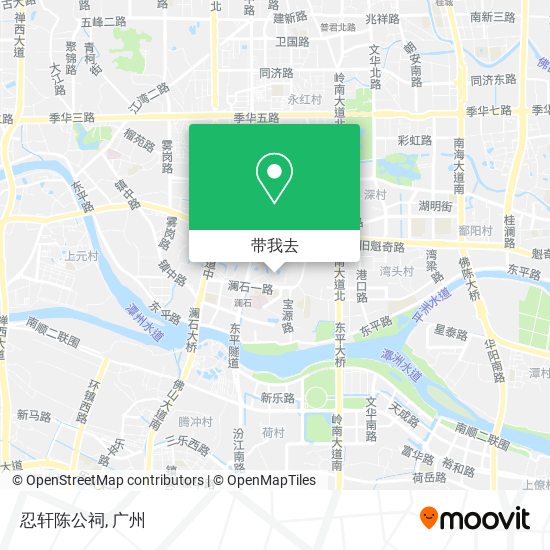 忍轩陈公祠地图