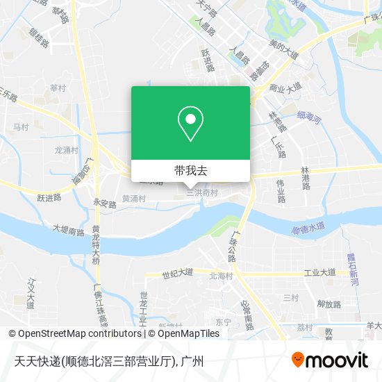 天天快递(顺德北滘三部营业厅)地图