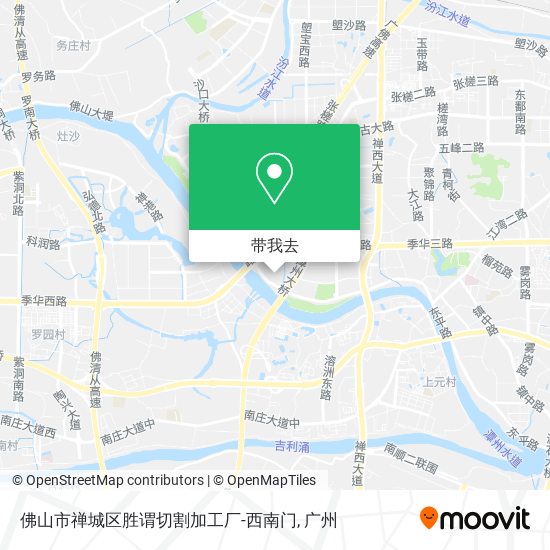 佛山市禅城区胜谓切割加工厂-西南门地图