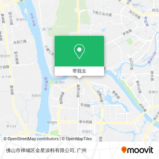 佛山市禅城区金星涂料有限公司地图