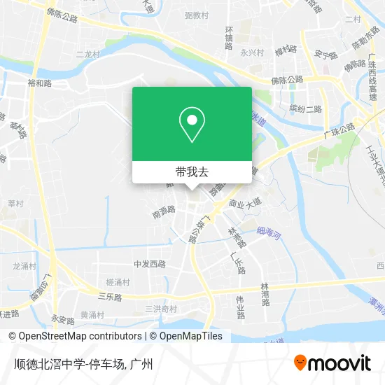 顺德北滘中学-停车场地图