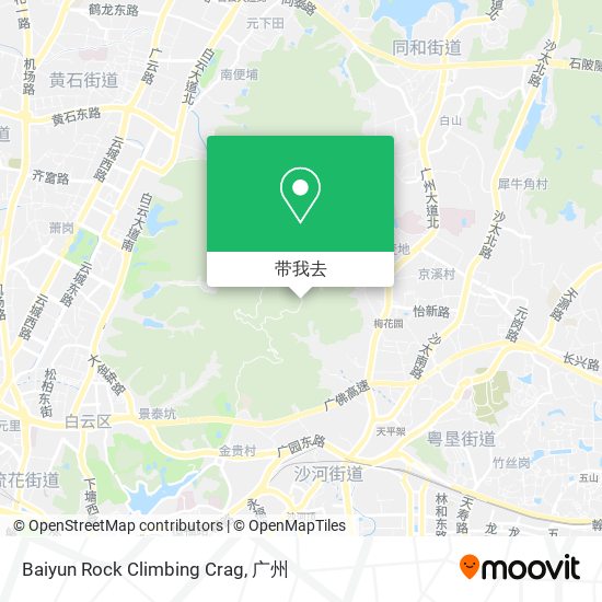 Baiyun Rock Climbing Crag地图