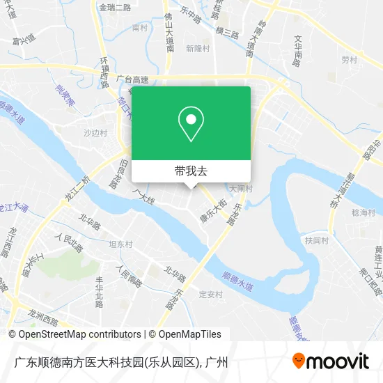 广东顺德南方医大科技园(乐从园区)地图