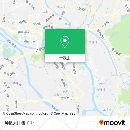 坤记大排档地图