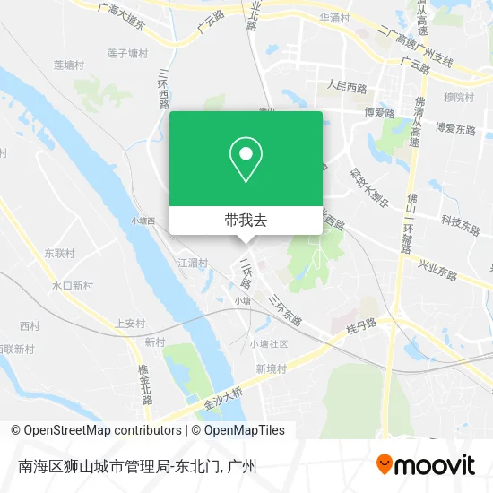 南海区狮山城市管理局-东北门地图